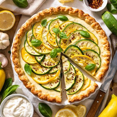 Image of Zucchini or Yellow Squash Cream Pie
