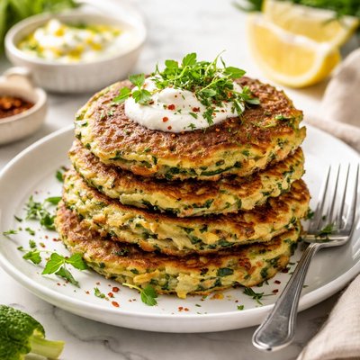 Image of Tortitas veganas de calabacín.