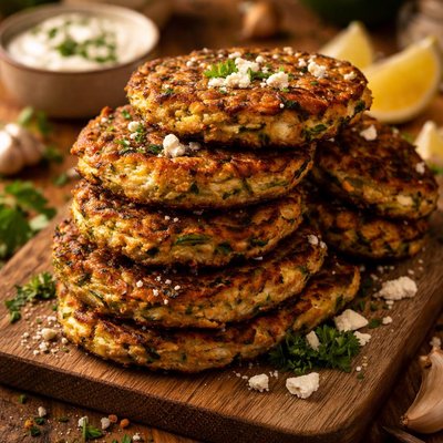 Image of Zucchini Patties with Feta