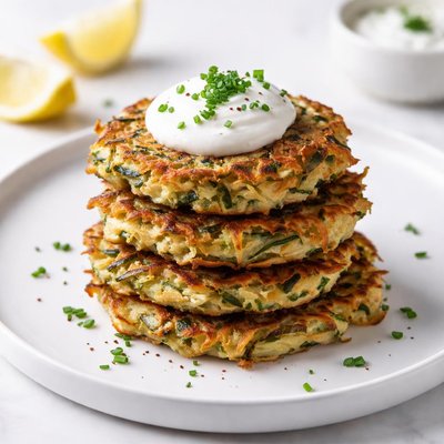 Image of Zucchini Potato and Herb Fritters