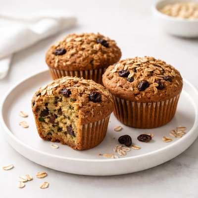 Image of Zucchini Raisin Bran Muffins