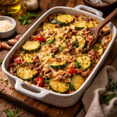 Image of Zucchini Sausage Casserole