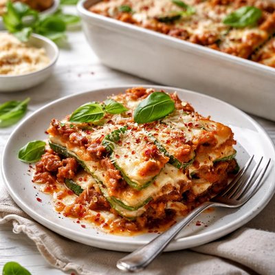 Image of Zucchini Sausage Lasagna