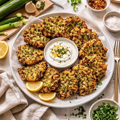 Image of Zucchini Scallion Fritters