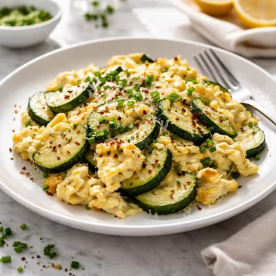 Image of Zucchini Scrambled Eggs