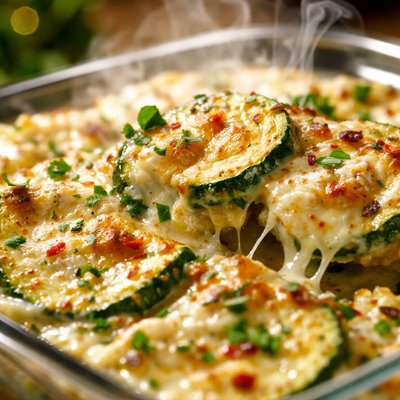 Image of Zucchini Sour Cream and Jack Cheese Bake