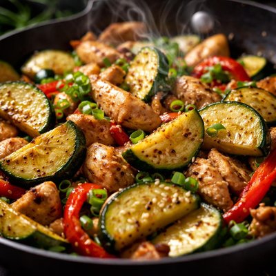 Image of Whole30 Zucchini Stir Fry