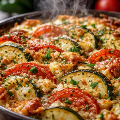 Image of Zucchini Tomato Kugel