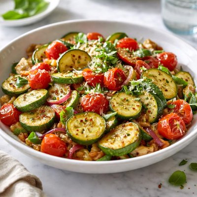 Image of Zucchini Tomato Toss