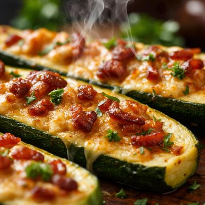 Image of Zucchini with Bacon Cheese