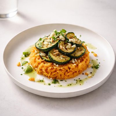 Image of Zucchini with Orange Rice