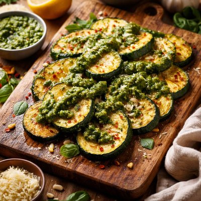 Image of Zucchini with Pesto Sauce