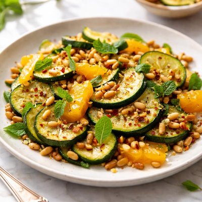 Image of Zucchini with Pine Nuts and Orange