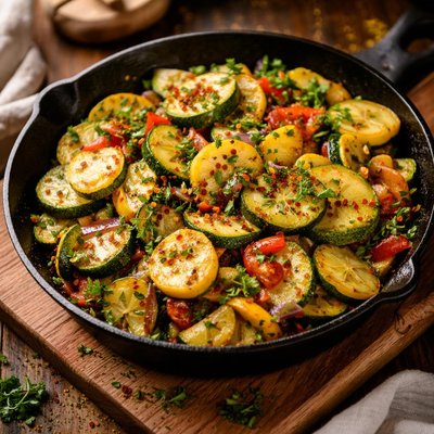 Image of Zucchini Yellow Squash Stir Fry