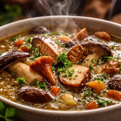 Image of Zupa Ze Swiezych Grzybow Polish Mushroom Soup