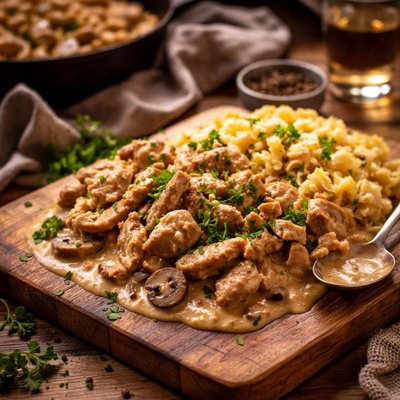 Image of Zurichgeschnetzeltes or Diced Chicken