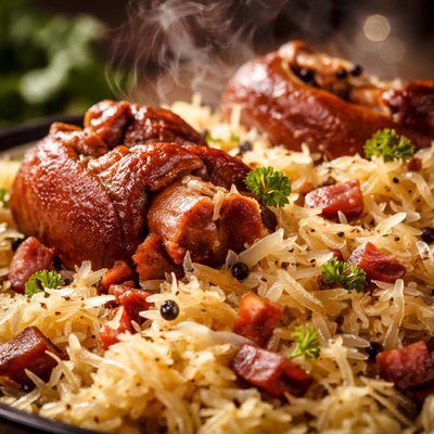 Image of Zuurkool Met Spek Sauerkraut and Pork Hocks