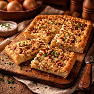 Image of Tarta de cebolla baja en grasa