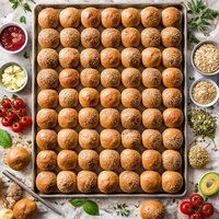 100 Whole Wheat Rolls