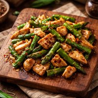 15 Minute Stir Fried Chicken Asparagus