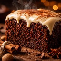 1880 Chocolate Spice Cake with Icing