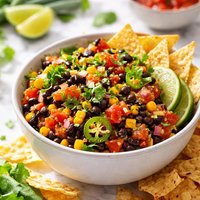 1 2 3 Black Bean Salsa Dip