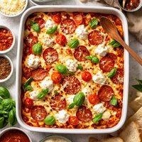 1 Dish Italian 5 Cheese Pizza Bake