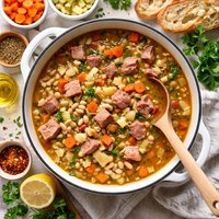 1 Hour Ham and Bean Soup