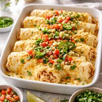 20 Min Sour Cream Chicken Enchiladas