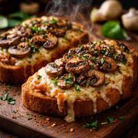2 Cheese Mushroom Toast