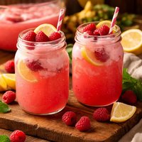 2 Ingredient Easy Pink Raspberry Punch