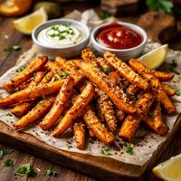 30 Minute Seasoned Sweet Potato Yam Fries Baked Not Fried