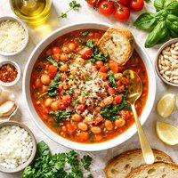 30 Minute White Bean and Tomato Soup
