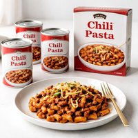 3 Cans and a Box Chili Pasta