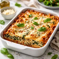 3 Cheese Spinach Lasagna with Tofu