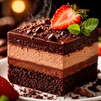 3 Layered Chocolate Delight Dessert