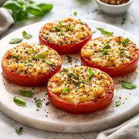 4 Cheese Broiled Tomato Slices