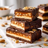 4 Layer Mock Snicker Candy Bars