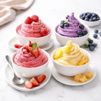 5 Minute Frozen Yogurt with Fruit Variations