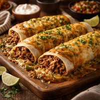 5 Minute Wet Beef Green Chile Burritos