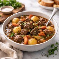 60 Minute Oven Sirloin Steak Stew