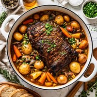 90 Minute Beer Brined Pot Roast