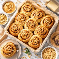 90 Minute Peanut Butter Rolls