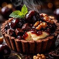A 1 Black Cherry Brie Chocolate Walnut Tartlet A1