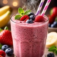 A Berry Good Banana Smoothie