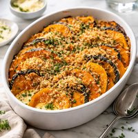 A Butternut Acorn Squash Gratin