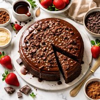 A Chocolate Syrup Cake