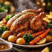 A Complete Roasted Chicken Meal to Die for