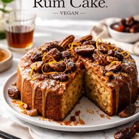 A Date with Rum Cake Vegan