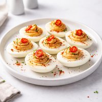 A Little Bit Spicy Deviled Eggs